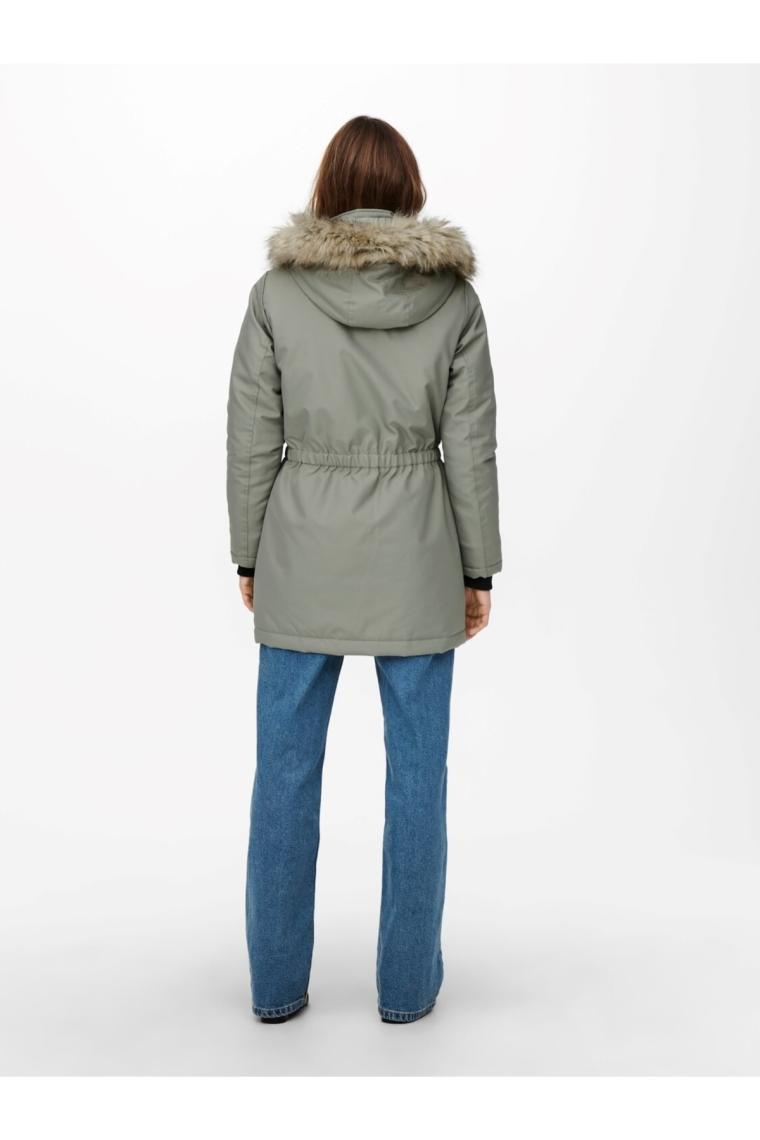 Only Kadın Onliris Kapüşonlu Parka 15213755 Yeşil
