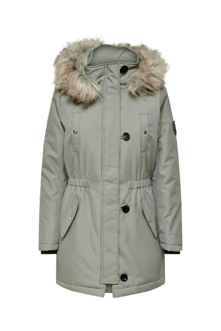 Only Kadın Onliris Kapüşonlu Parka 15213755 Yeşil