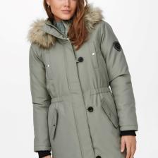Only Kadın Onliris Kapüşonlu Parka 15213755 Yeşil