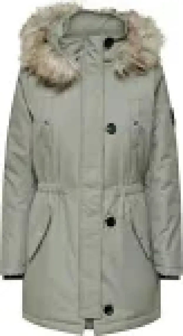 Only Kadın Onliris Kapüşonlu Parka 15213755 Yeşil