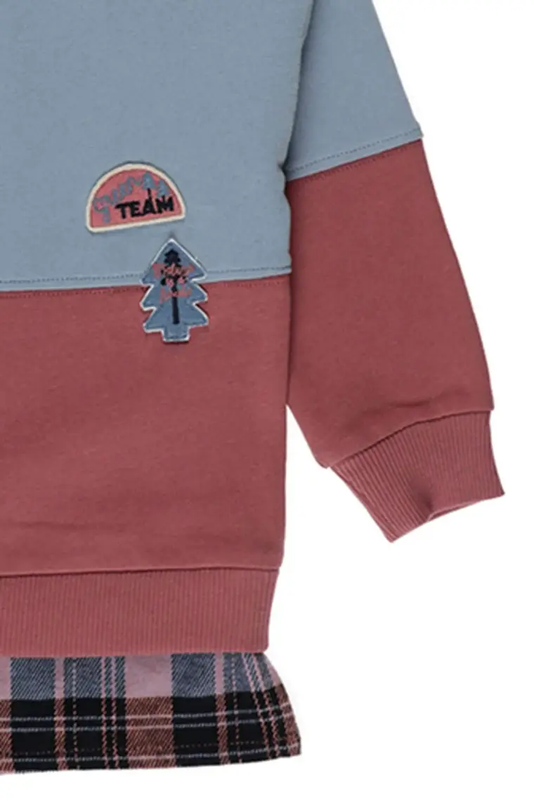Panço Blok Renkli Sweatshirt