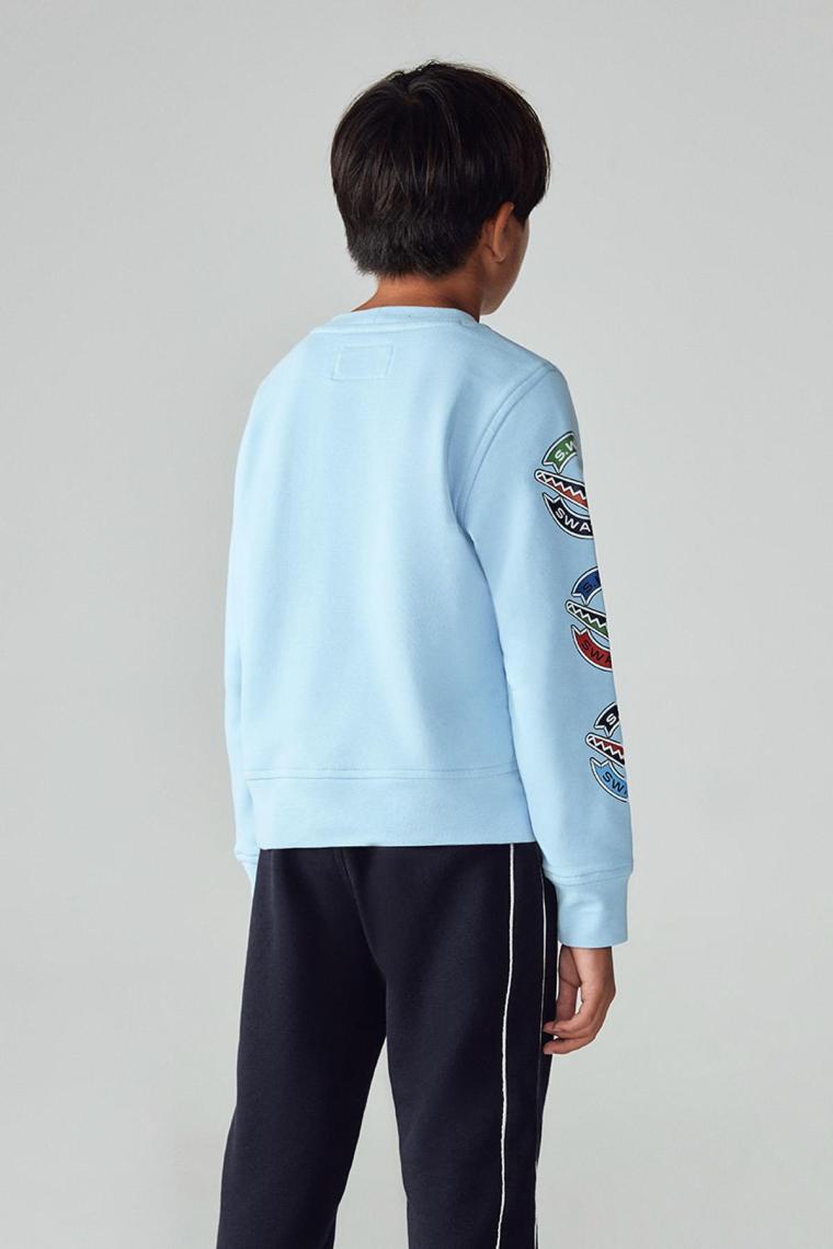 Swatsky Erkek Çocuk Açık Mavi Sweatshirt 23PFWSW1565