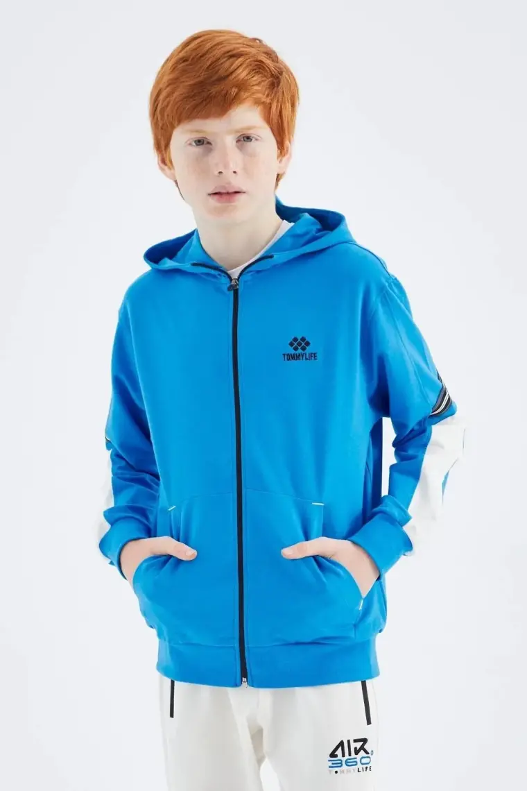 Tommy Life Tommy Life  Fiesta Fermuarlı Erkek Çocuk Sweatshirt - 11180