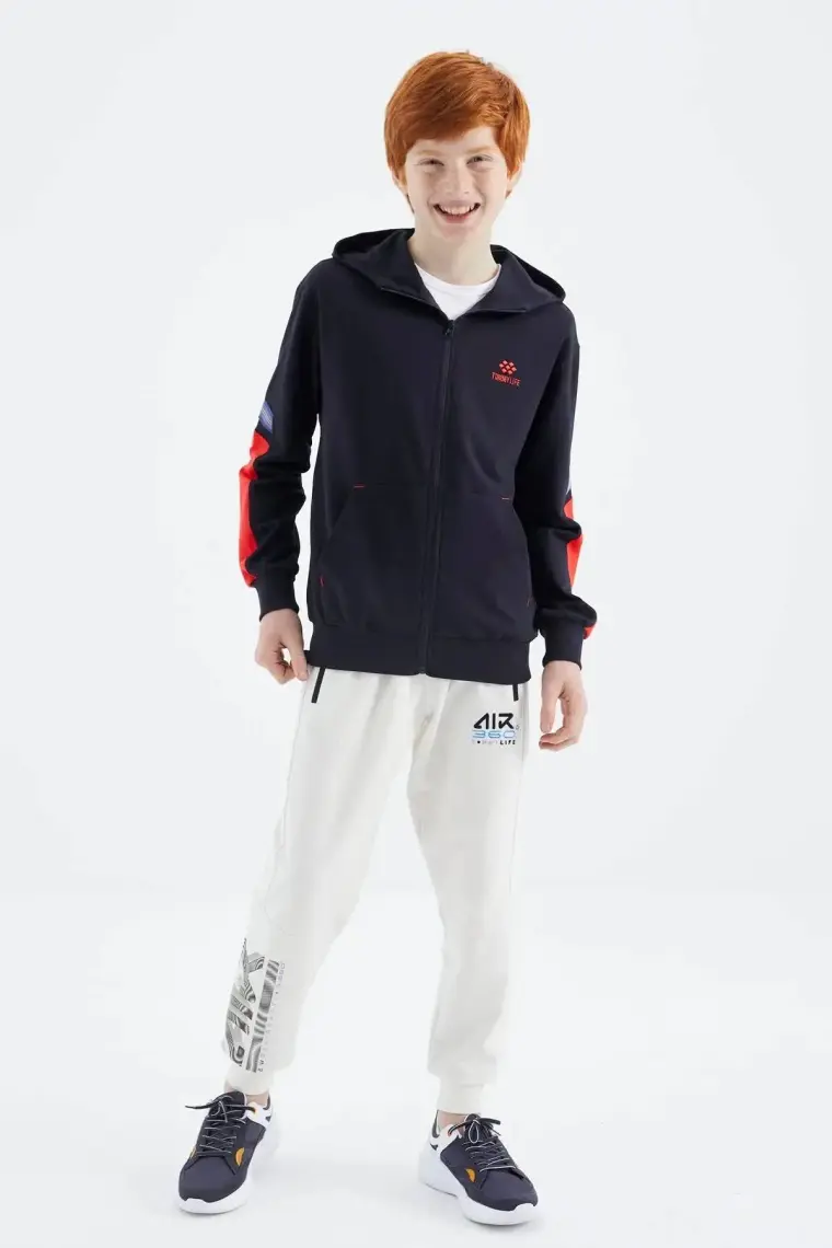 Tommy Life Tommy Life  Fiesta Fermuarlı Erkek Çocuk Sweatshirt - 11180