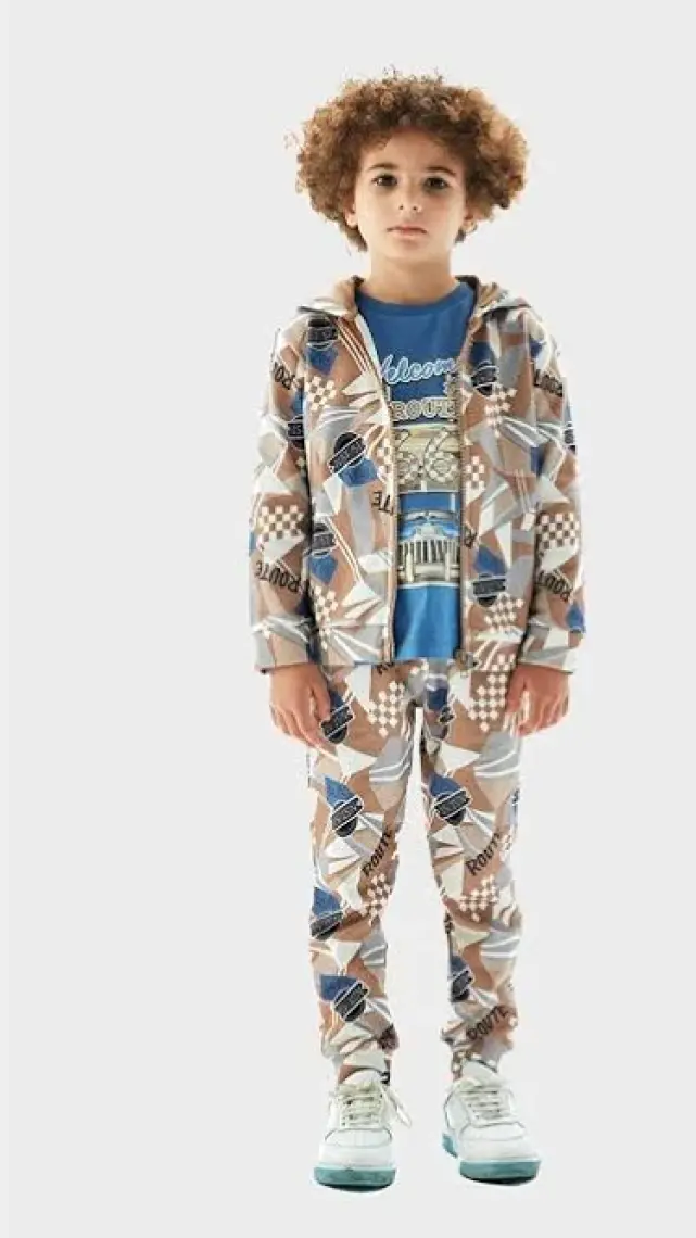 Nebbati Erkek Çocuk Desenli Sweatshirt 23PFWNB3413