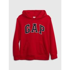 Gap Erkek Çocuk Kırmızı Gap Logo Kapüşonlu Havlu Kumaş Sweatshirt