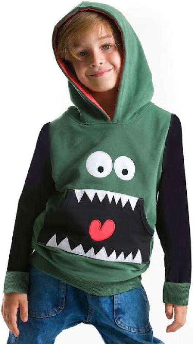 Denokids Obur Kapişonlu Erkek Çocuk Sweatshirt
