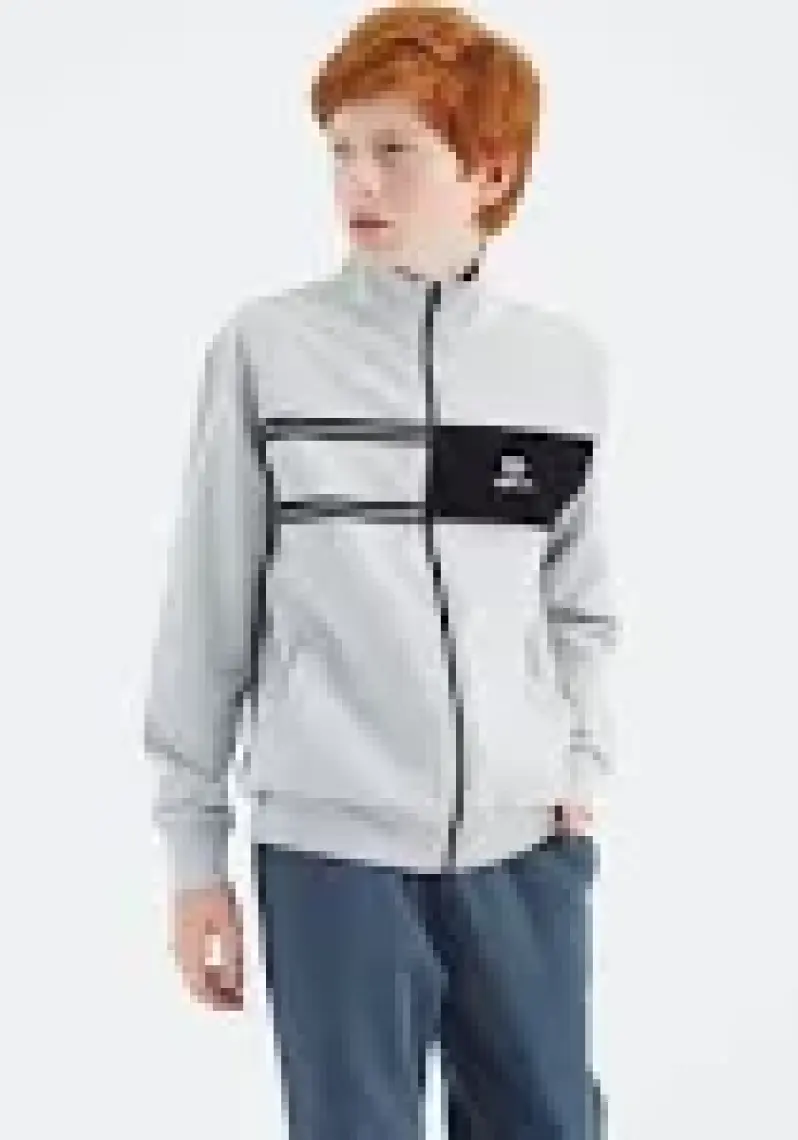 Tommy Life Taş Dik Yaka Erkek Çocuk Sweatshirt - 11183