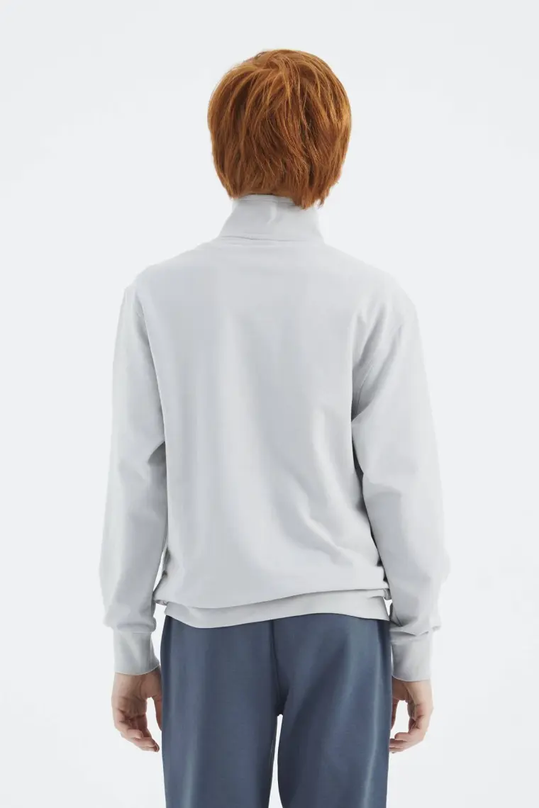 Tommy Life Taş Dik Yaka Erkek Çocuk Sweatshirt - 11183