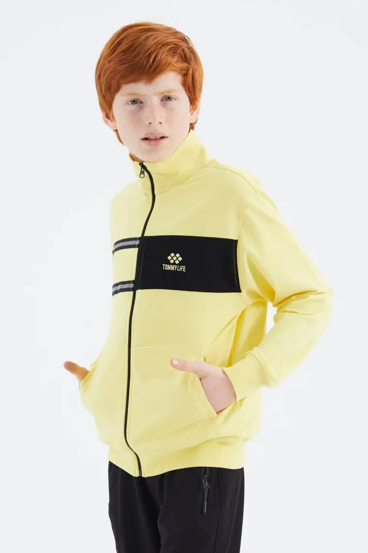 Tommy Life Taş Dik Yaka Erkek Çocuk Sweatshirt - 11183