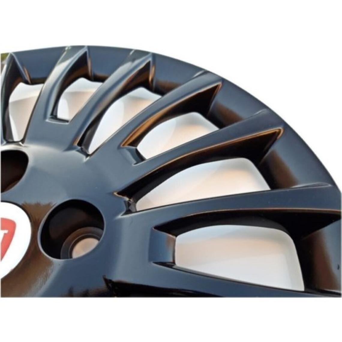 Yılap Jant 15'' Inç Fiat Linea Jant Kapağı 4 Adet Çelik Jant Görünümlü Parlak Siyah 5110SYH