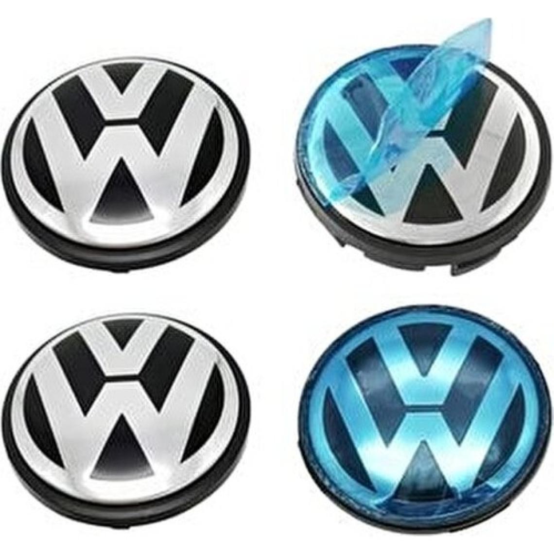 DK Motors Volkswagen Vw Kabartma Geçme Jant Göbeği 4 Lü 60MM-55MM
