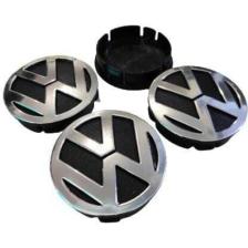 DK Motors Volkswagen Vw Kabartma Geçme Jant Göbeği 4 Lü 60MM-55MM