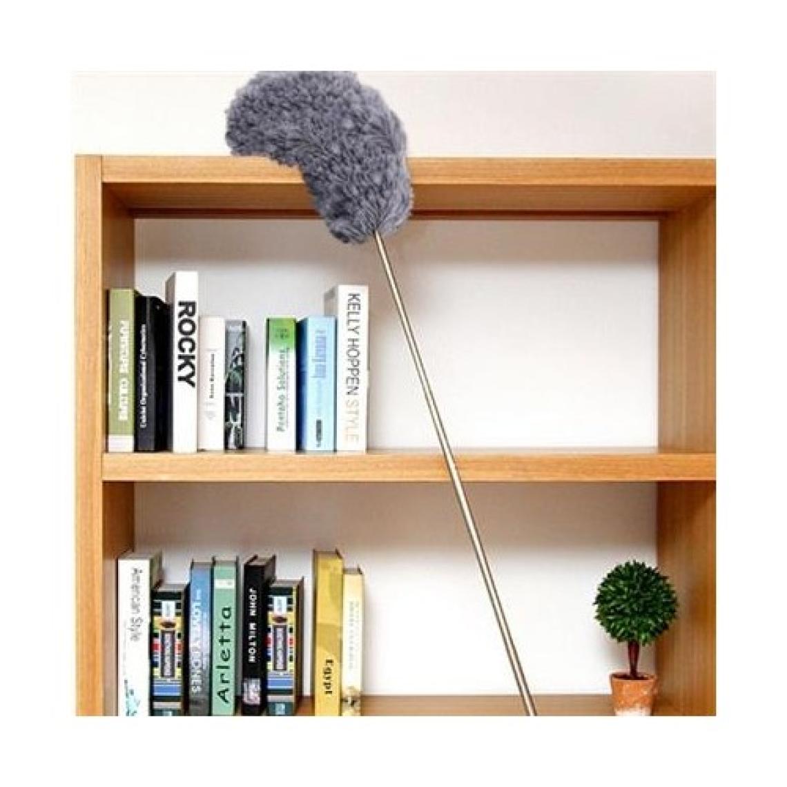 Roichill 140 cm Teleskopik Uzatılabilir Mikrofiber Yumuşak Başlıklı Gri Toz Alma Fırçası Toz Püskülü