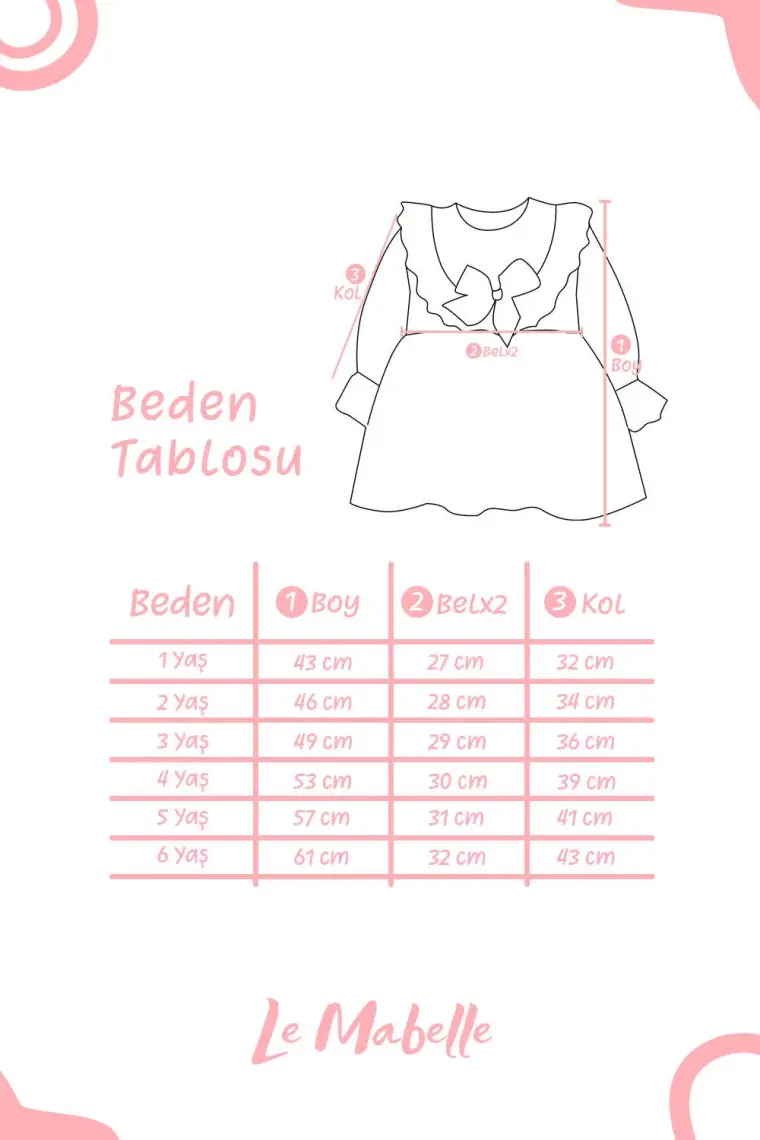 Le Mabelle Lila Fisto Yakalı Keten Kız Çocuk Elbise - Trinetta
