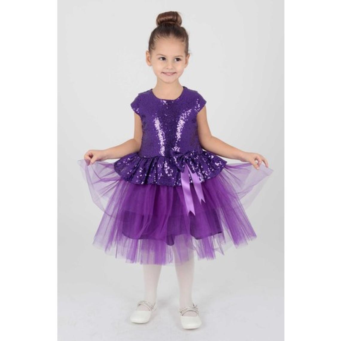 Ahenk Kids AHENGİM KIZ ÇOCUK ELBİSE KIZ ELBİSE PUL PAYETLİ AK2207