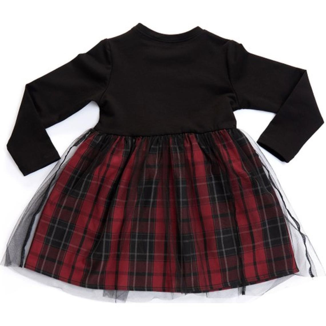 Denokids Kokoş Kedicik Kız Çocuk Elbise