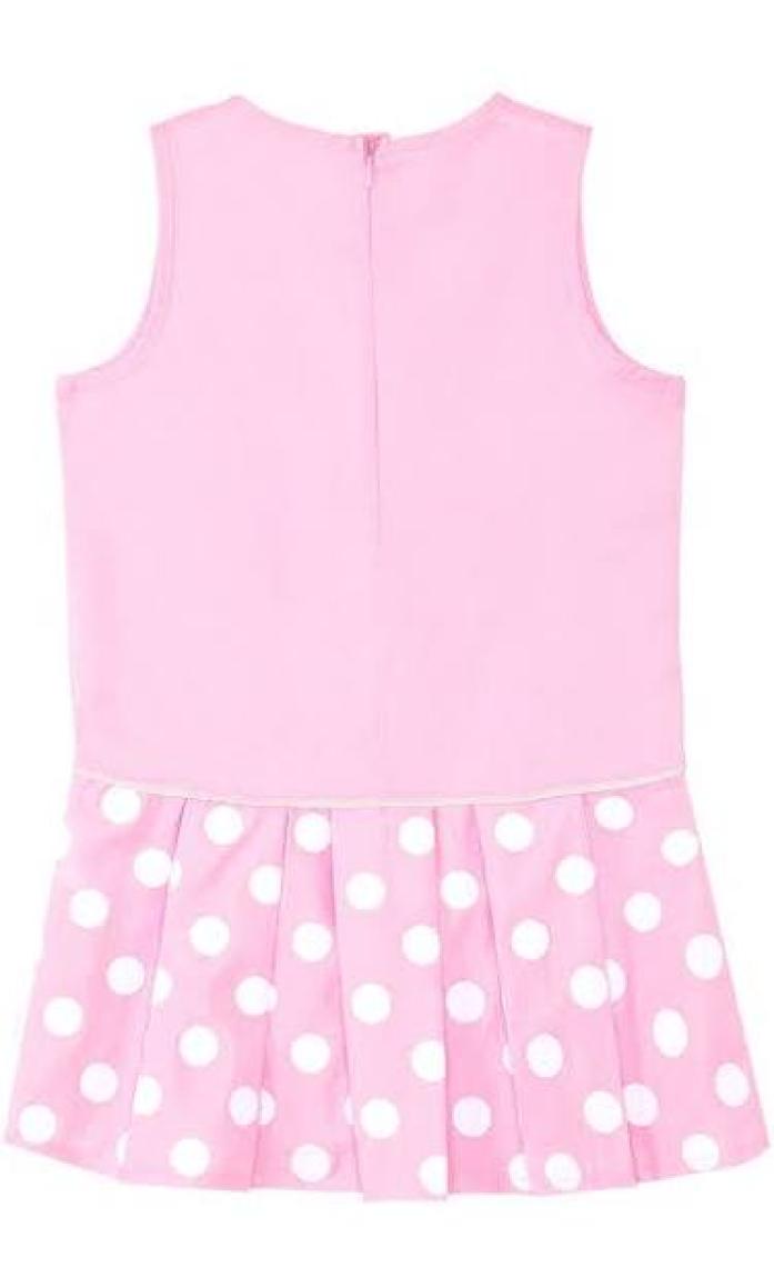 Denokids Havuç Delisi Kız Çocuk Pembe Elbise