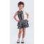 Mnk Baby & Kids Yaka Fiyonk Pul Payet Kumaşlı Kız Çocuk Abiye Elbise M00702