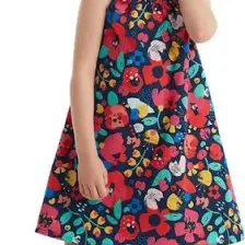 Denokids Bahar Çiçekli Kız Çocuk Elbise