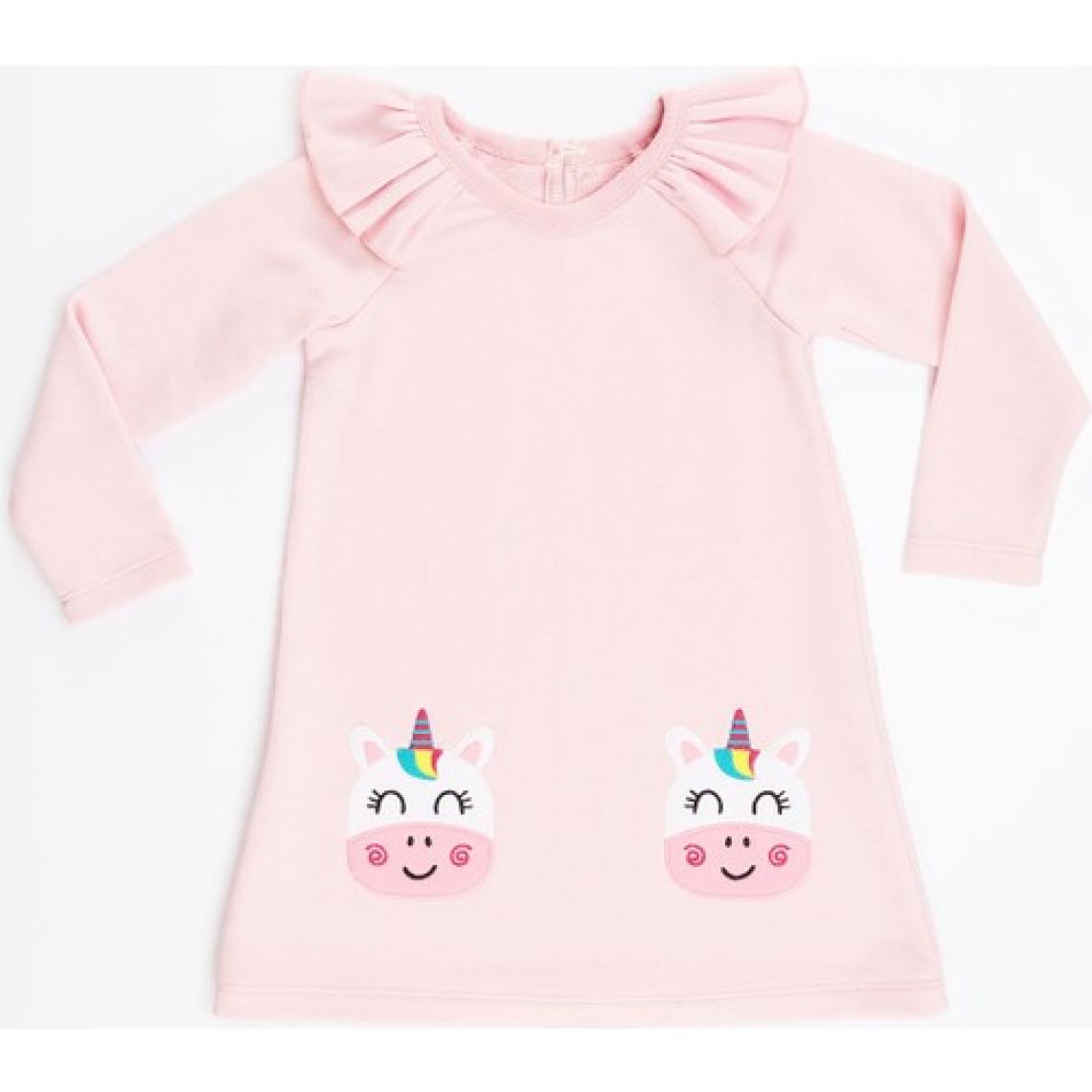 Denokids Cowcorn Pembe Kız Elbise