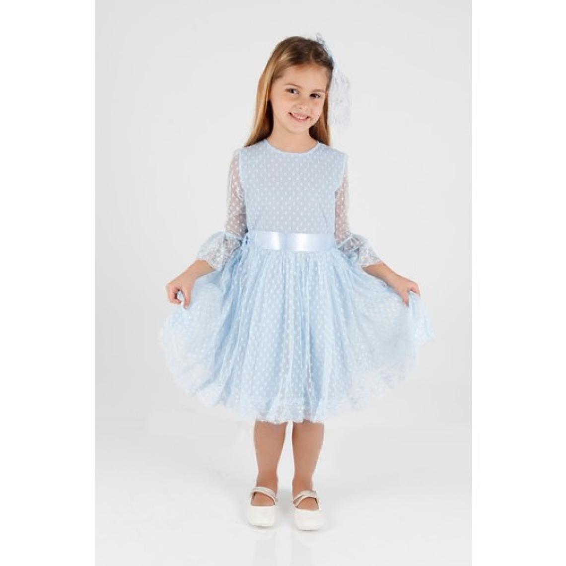 Ahenk Kids AHENGİM KIZ ÇOCUK ELBİSE KIZ ÇOCUK TOKALI ELBİSE KIZ ELBİSE TÜL DANTEL ELBİSE AK2209