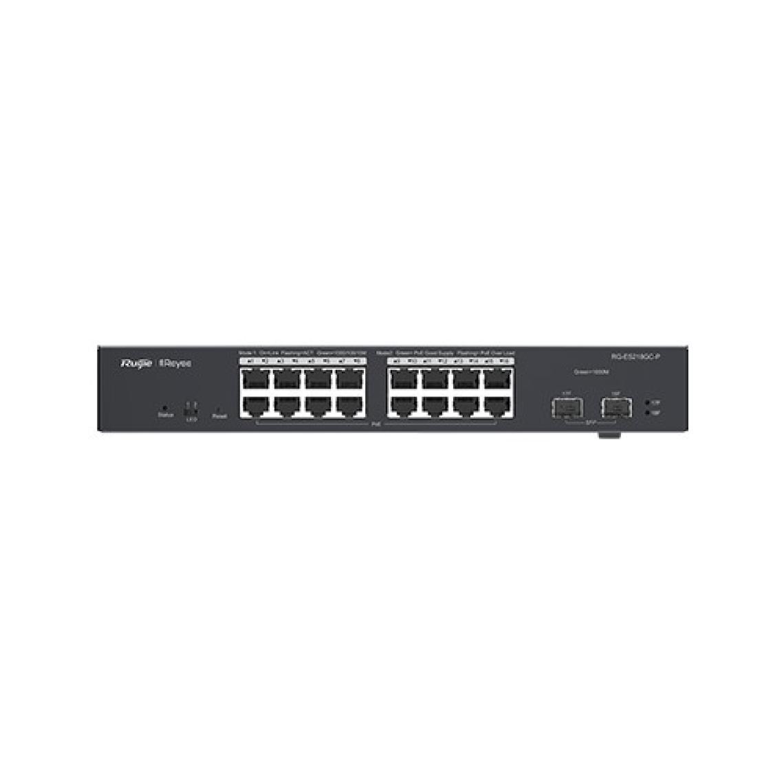 Ruıjıe Reyee 16 Port RG-ES218GC-P 10/100/1000 Yönetilebilir 2x Sfp Poe+ Switch (240W)