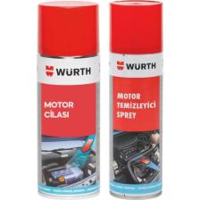 Würth Motor Temizleyici Sprey 500 ml + Würth Koruma Cilası 400 ml