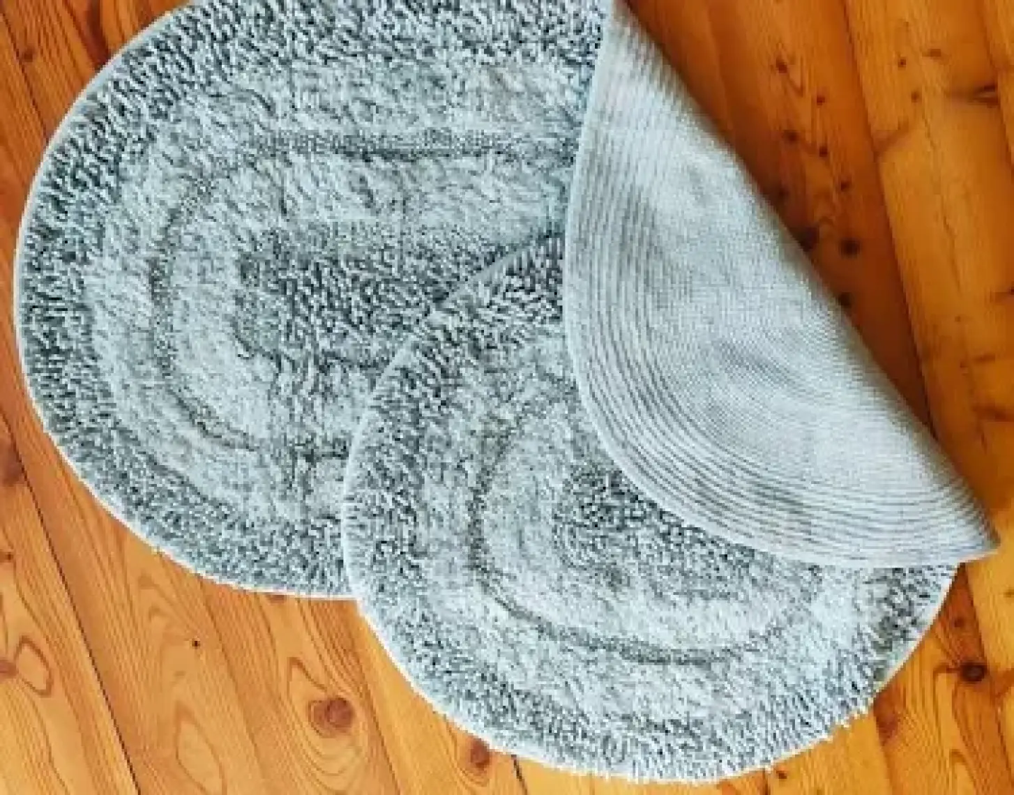 Chilai Home Macoroni Gri 2 Li Set Cotton Banyo Halısı