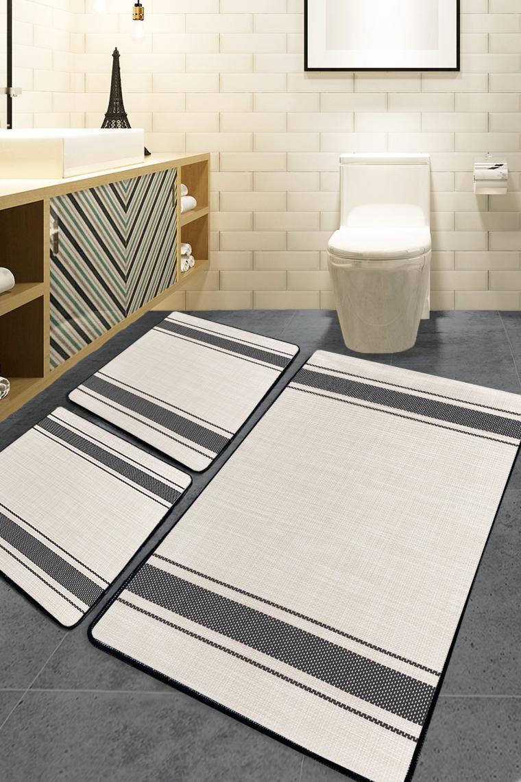 Beint 3'lü Set Banyo Halısı Djtbanyobanyo