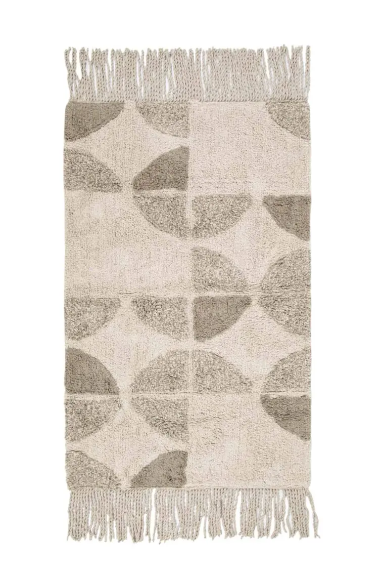 Irya Brook Tekli Banyo Paspası %100 Pamuk 70x110 Bej