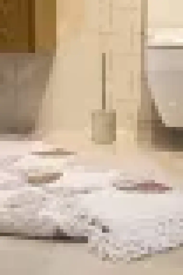 Irya Brook Tekli Banyo Paspası %100 Pamuk 70x110 Bej