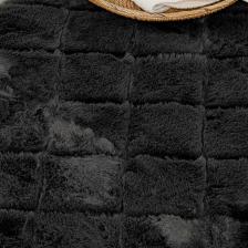 Soft Touch Rabbit Peluş Banyo Paspası Antrasit
