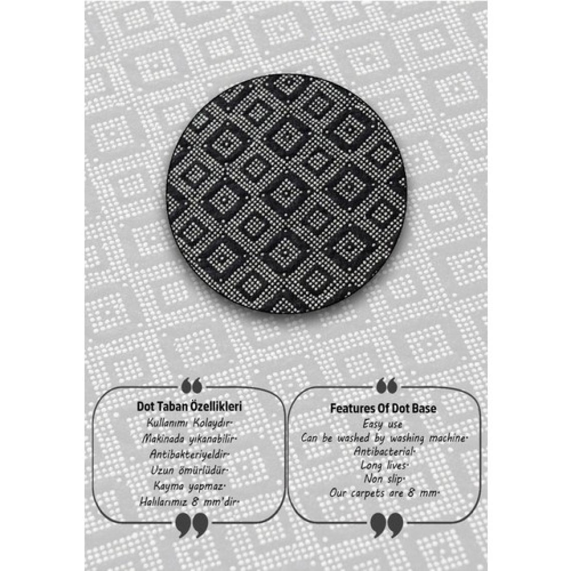 Chilai Home Dalmata Banyo Halısı Djt 2 Li Set Banyo Paspası Kaymaz Tabanlı Klozet Takımı