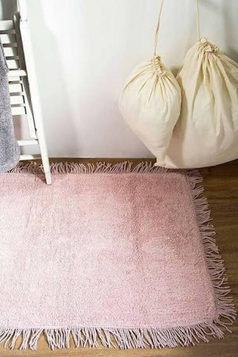 Irya Loris %100 Pamuk Banyo Paspası Pembe 70x110