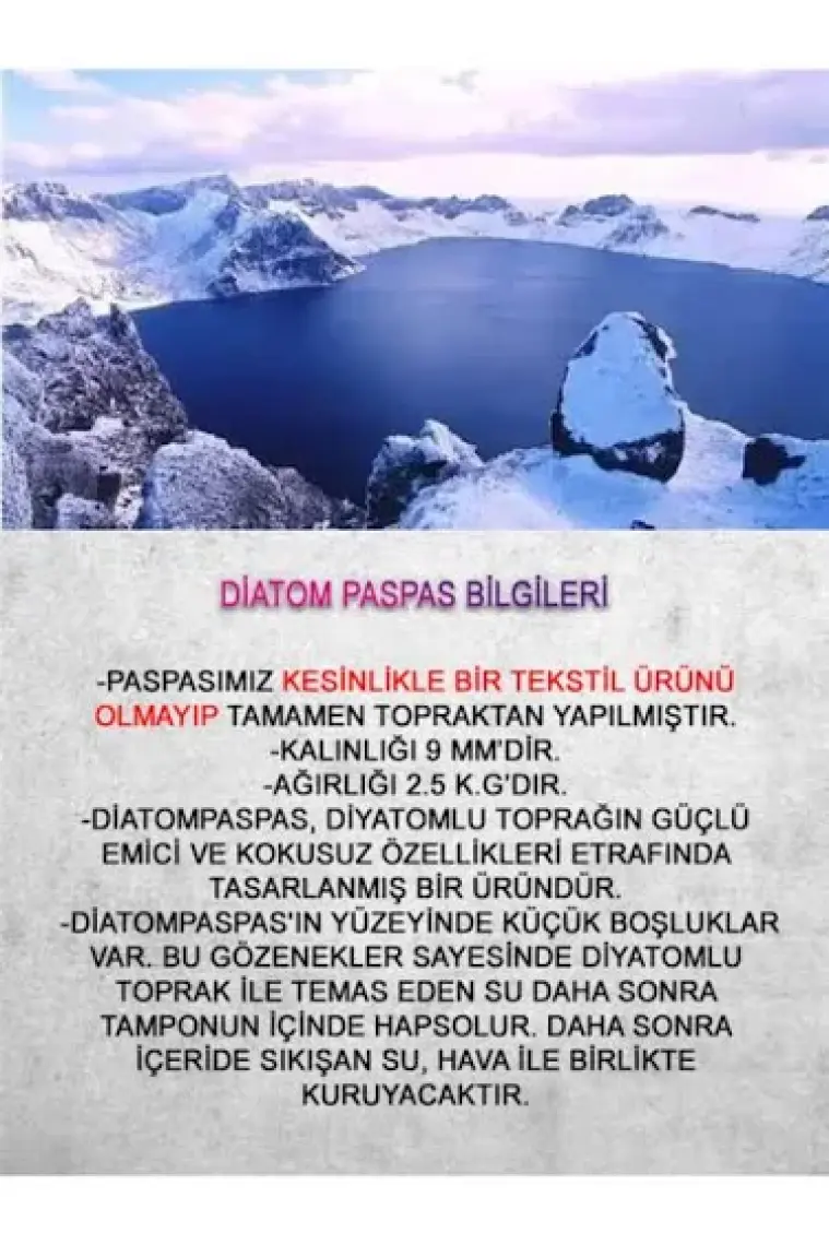 Diatom Banyo Paspası Su Emici Paspas Kaymaz Tabanlı Paspas Abdest Paspası - Açık Gri