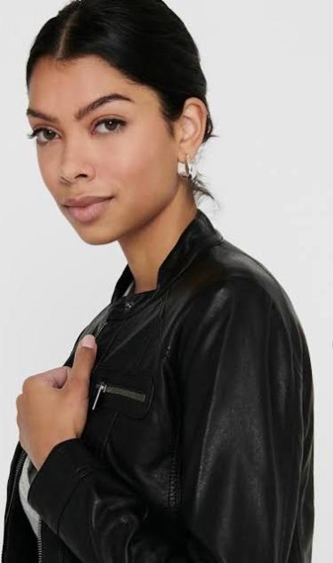 Only Kadın Ceket Onlbandit Faux Leather Biker Otw Noos