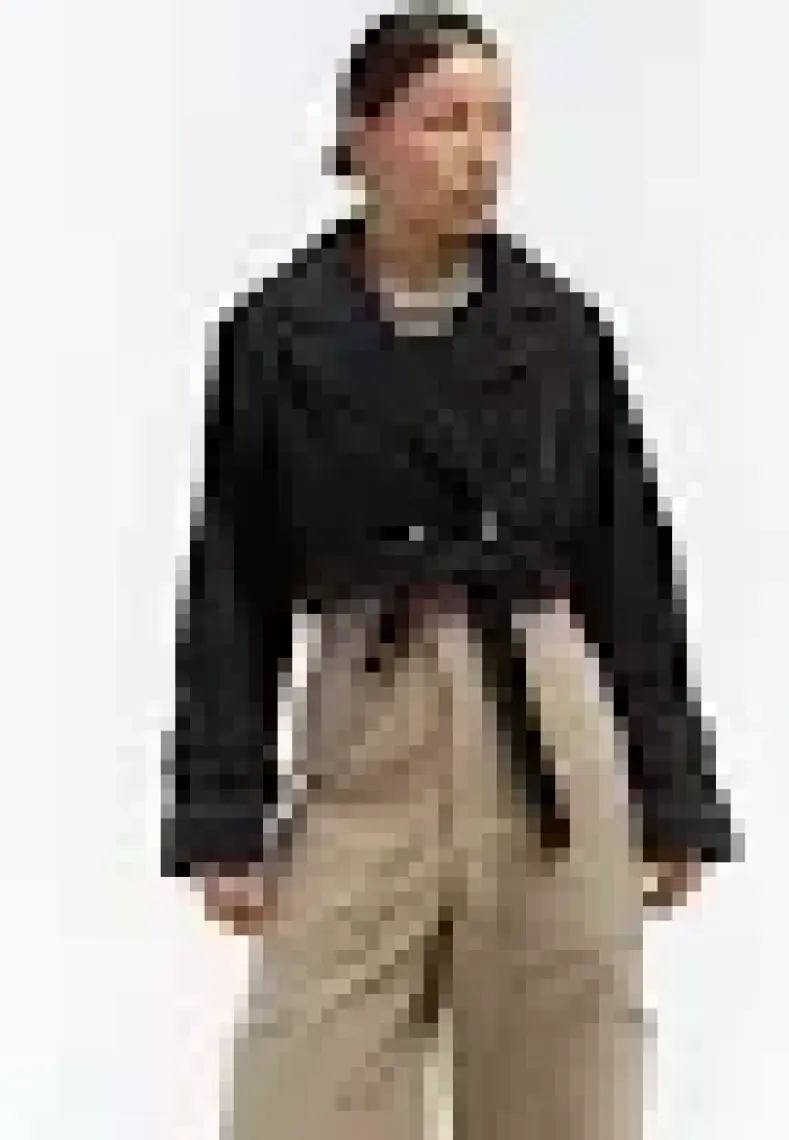 Mai Baggy Füme Biker Jean Ceket