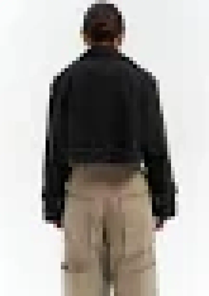 Mai Baggy Füme Biker Jean Ceket