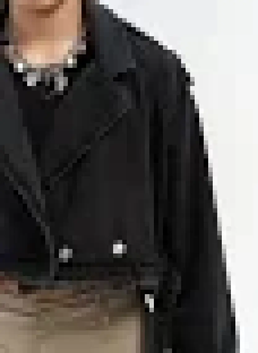 Mai Baggy Füme Biker Jean Ceket