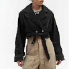 Mai Baggy Füme Biker Jean Ceket