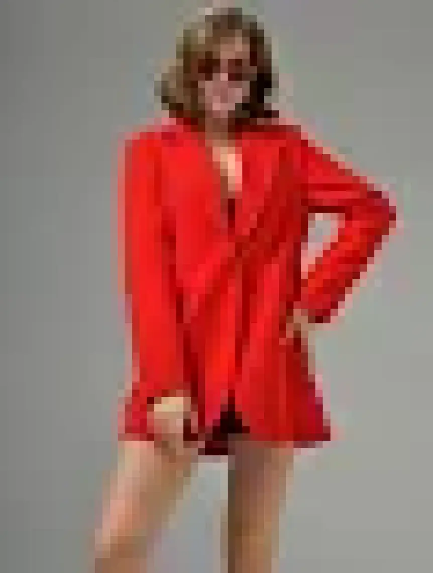 Kırmızı Blazer Ceket