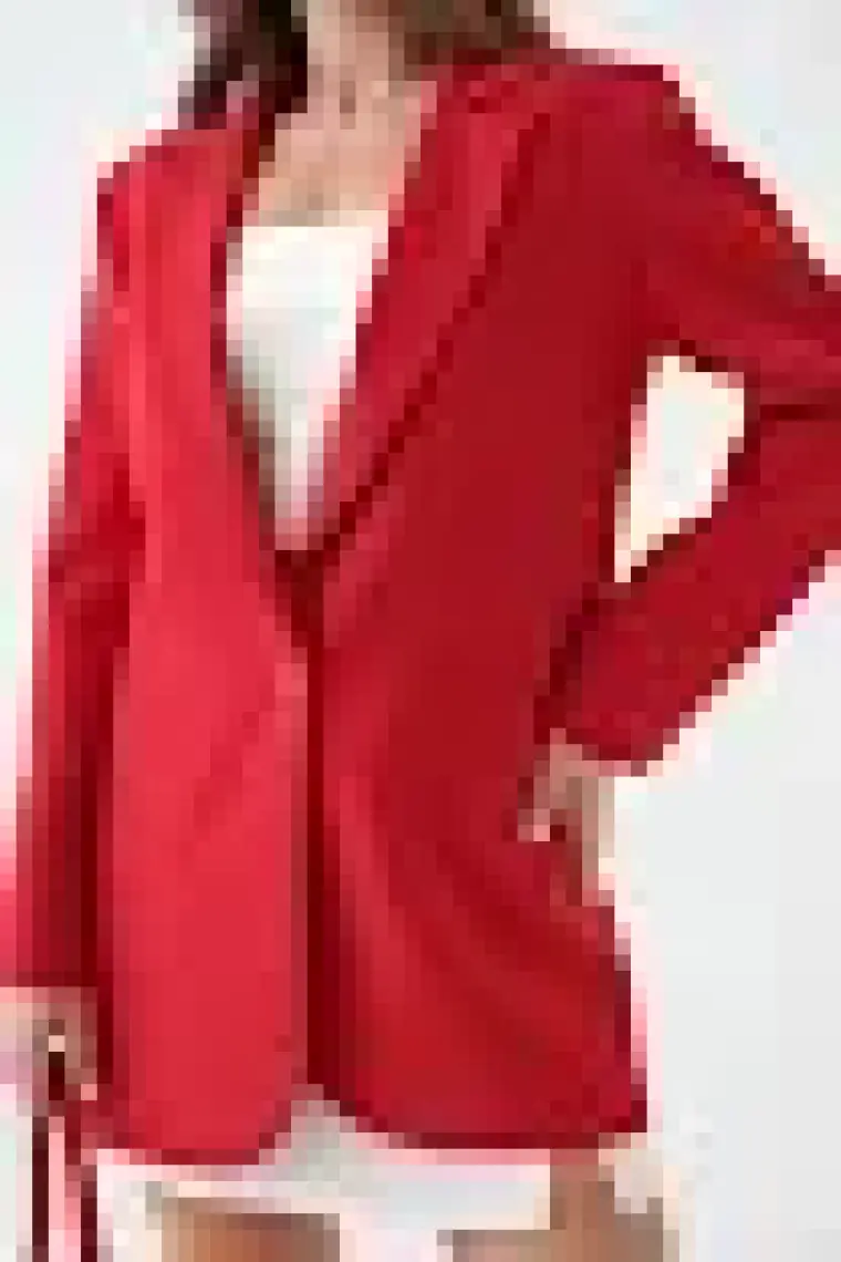 Kırmızı Blazer Ceket