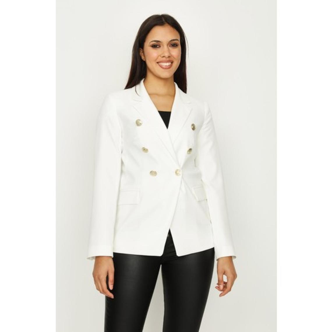 Select Moda Kadın Gold Düğme Kapamalı Astarlı Blazer Ceket