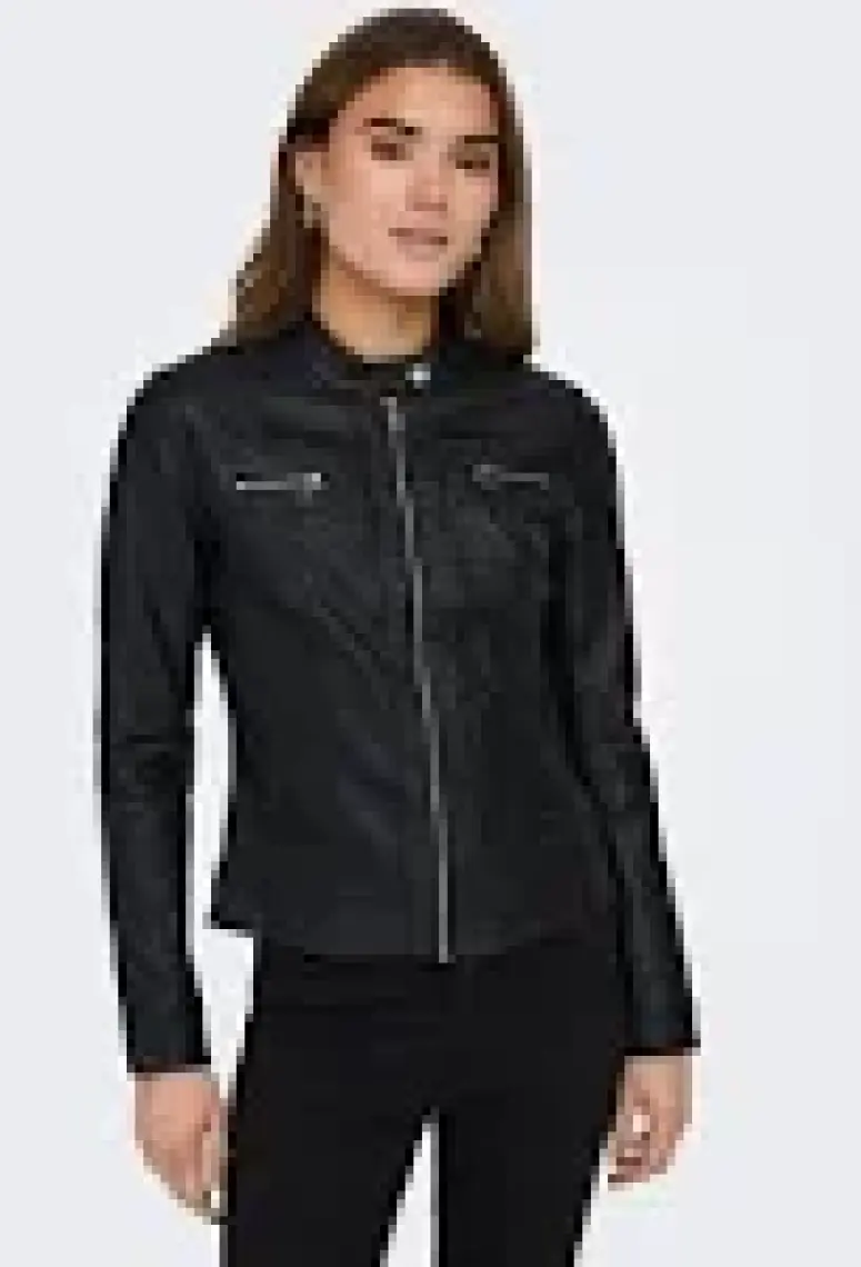 Only Kadın Ceket Onlbandit Faux Leather Biker Otw Noos