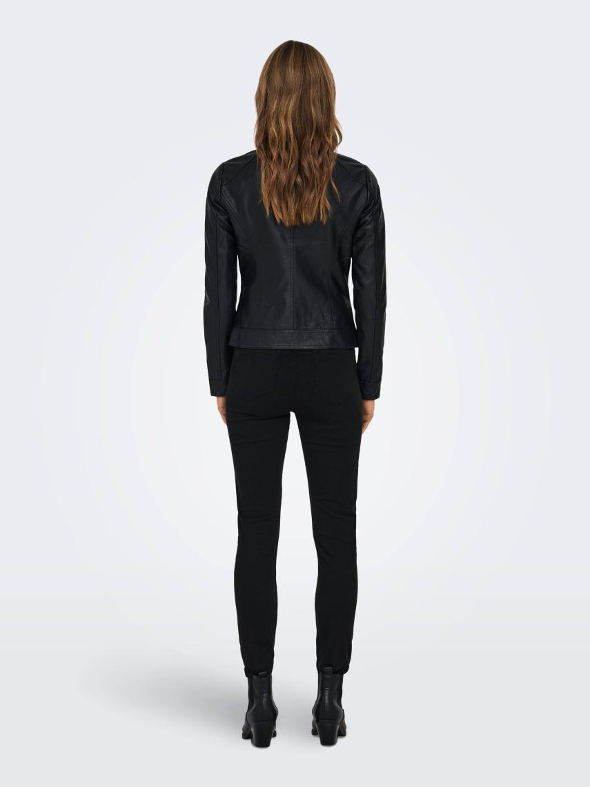 Only Kadın Ceket Onlbandit Faux Leather Biker Otw Noos