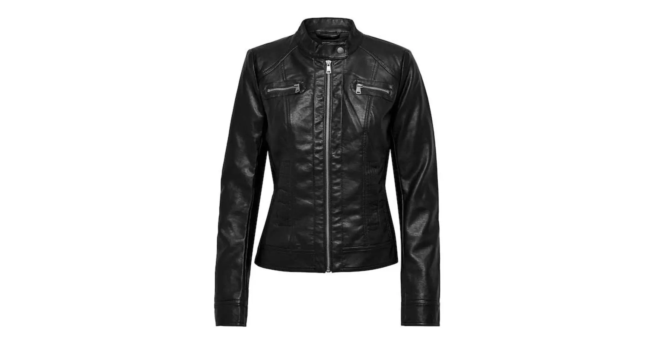 Only Kadın Ceket Onlbandit Faux Leather Biker Otw Noos