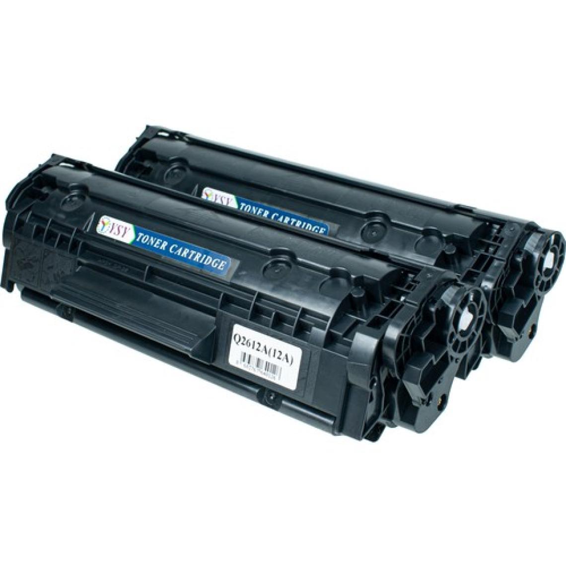 Ysy Hp Q2612A 12A -  2K(2000) Sayfa Verimli Hp Laserjet  1020 1010 1012 1018 1022  3015 3030 3050 3055 3020 1022N 3052 M1005 M1319F Mfp Muadil Toner Kartuş (1 Kutuda 2 Toner)