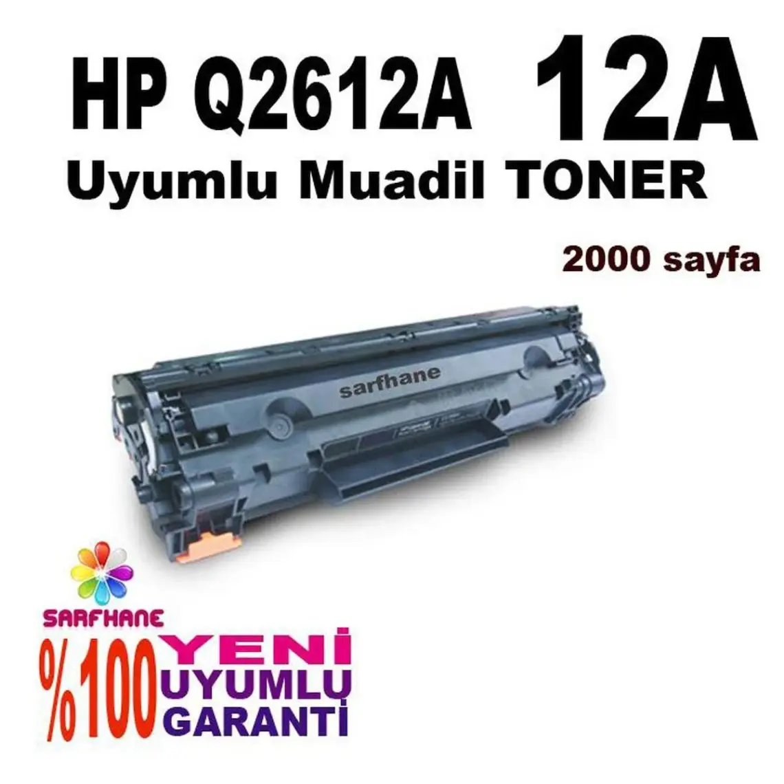 Ekoset LaserJet 1020/1022/1022n/1022nw uyumlu Muadil Toner Kartuş 12A