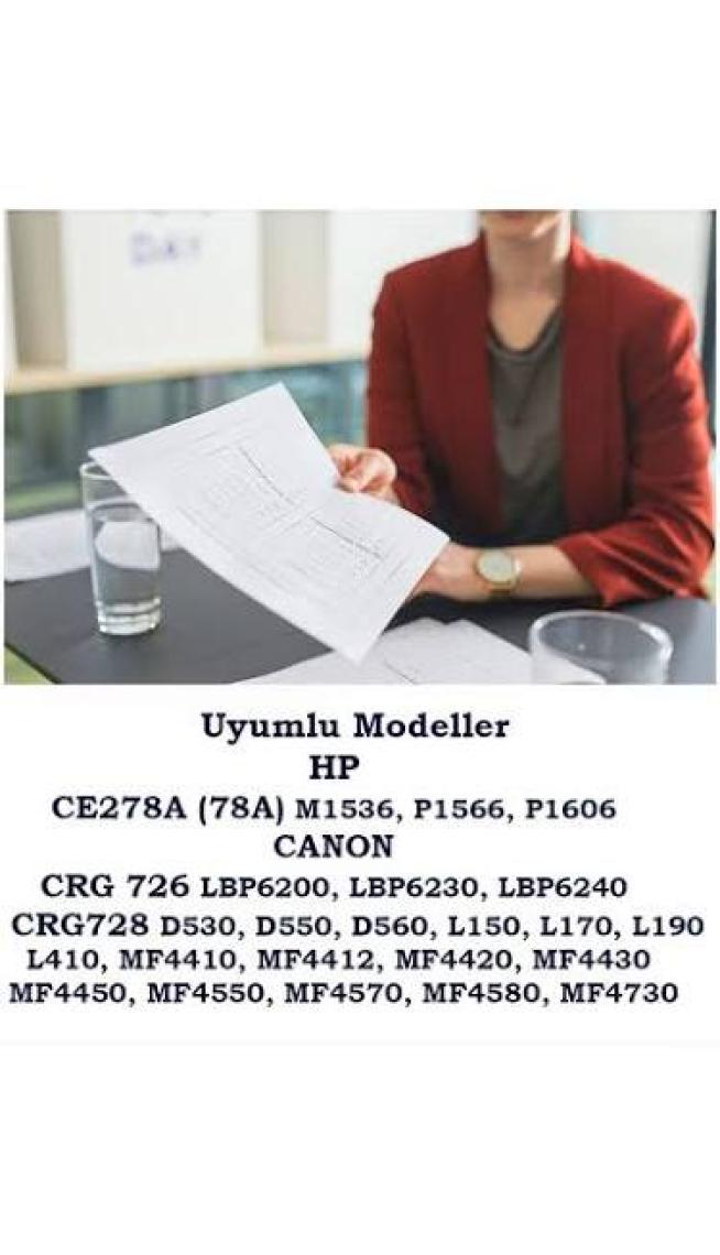 Ysy Hp 78A 1536 CE278A 1606 (2100)SAYFA Verimli Muadil Toner 1536DNF Mfp P1606DN Mfp P1566 P1560